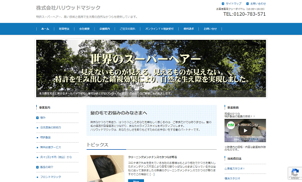 ハリウッドマジック公式HP